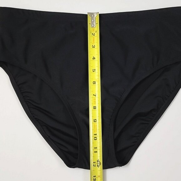 CHRISTINA Women's 2 Piece Tankini Swimsuit Fuschia Black Built-In Bra Size 14 - Picture 14 of 16